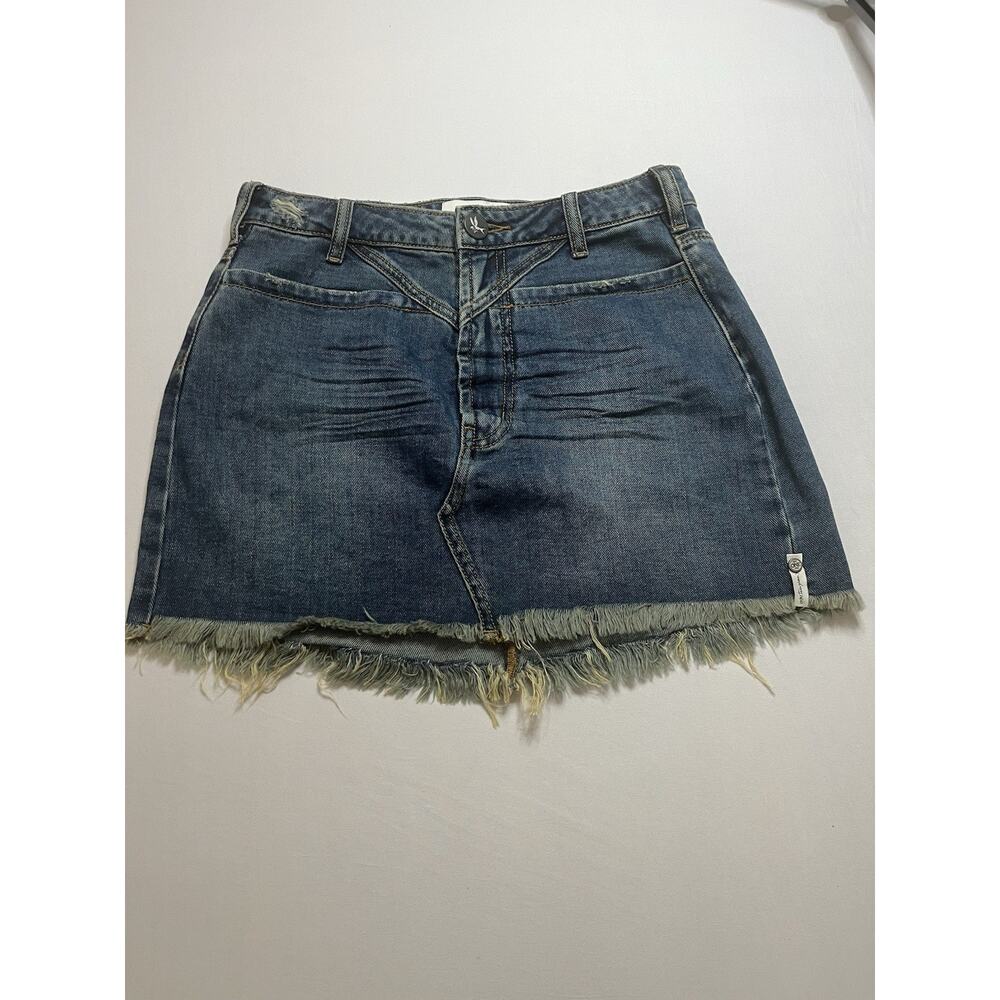 One Teaspoon Trucker Denim Skirt AUS size 26 Brand New Just Missing Tags